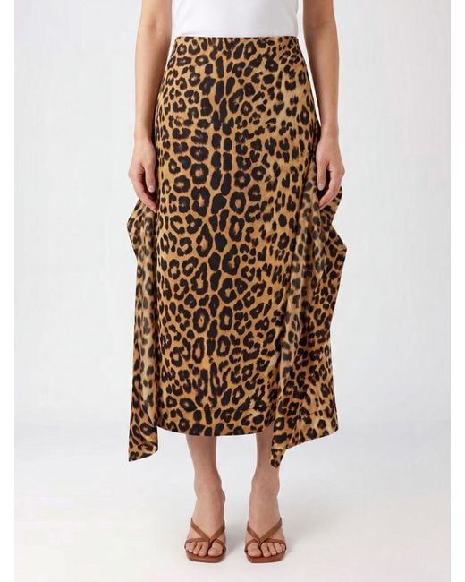 Alberta Ferretti Natural Skirt