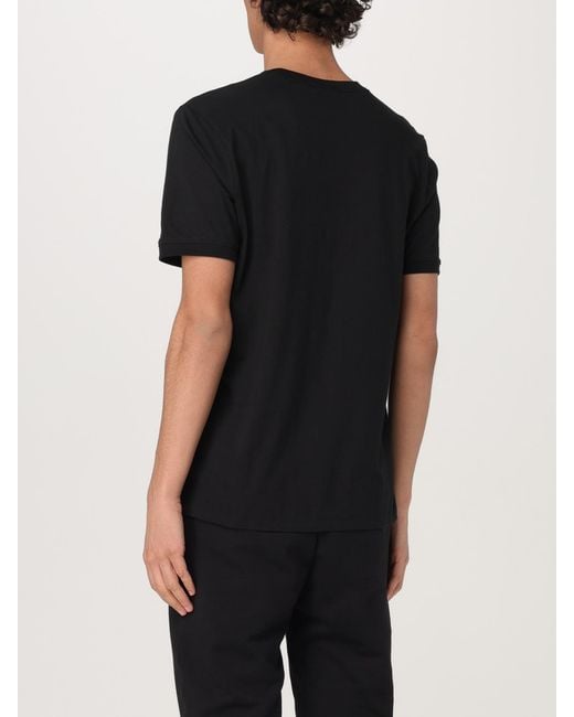 T-Shirt Basic Con Mini Logo di HUGO in Black da Uomo