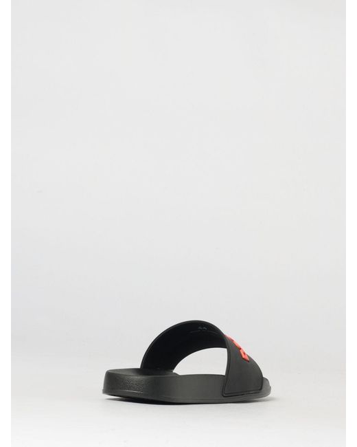 DSquared² White Rubber Sliders for men