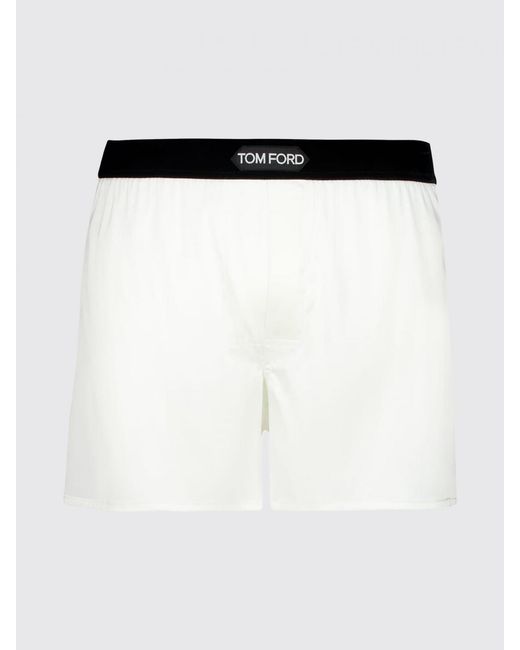 Tom Ford Black Silk Satin Boxers for men