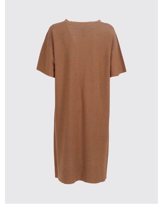 Fabiana Filippi Natural Virgin Wool And Cotton Dress