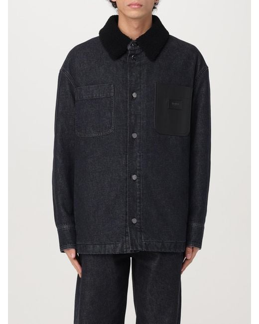 Fendi Blue Jacket for men
