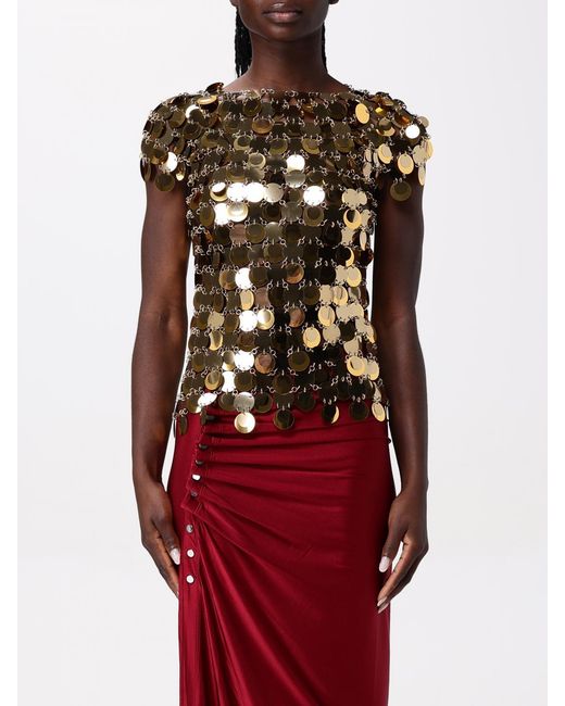 Rabanne Red Sequin Top