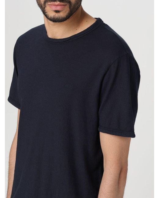 T-shirt in cotone di Sun 68 in Blue da Uomo