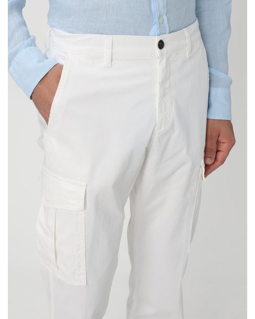 Eleventy White Trousers for men