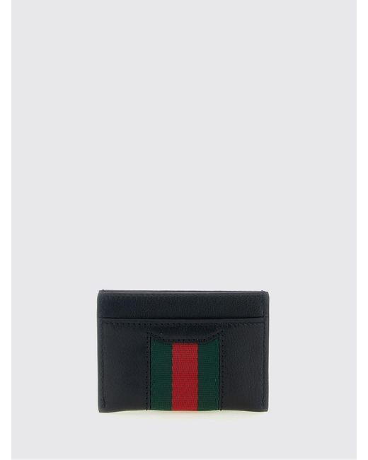 Gucci White Web Horsebit Card Holder