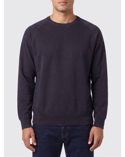 Aspesi Blue Crew Neck Cotton Sweatshirt for men