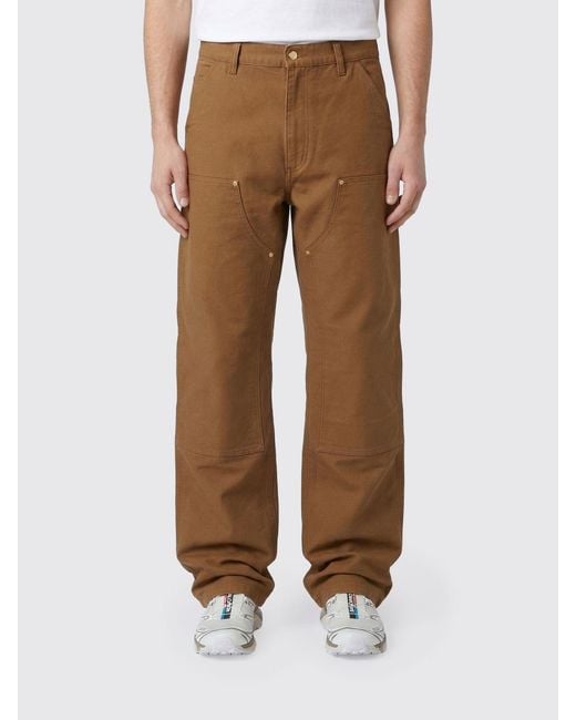 Carhartt Brown Double Knee Trousers for men