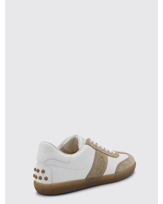 Tod's White Tabs Leather Sneakers