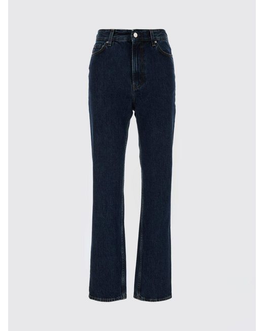 Totême Blue Cotton Denim Slim Fit Jeans