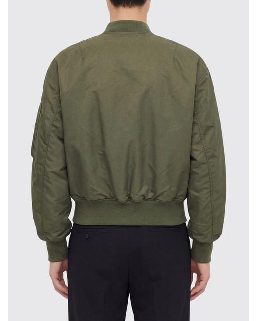 Entire studios Green Nylon Bomber Jacket for men