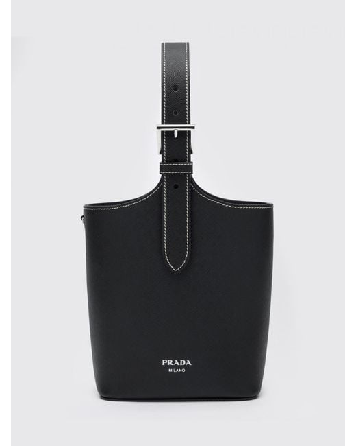Borsa A Secchiello di Prada in Black