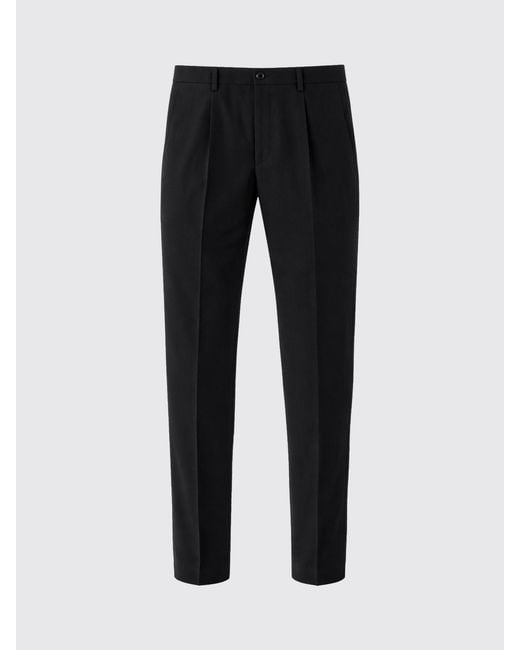 Dolce & Gabbana Black Dolce &Amp Gabbana Virgin Wool Tailored Trousers for men