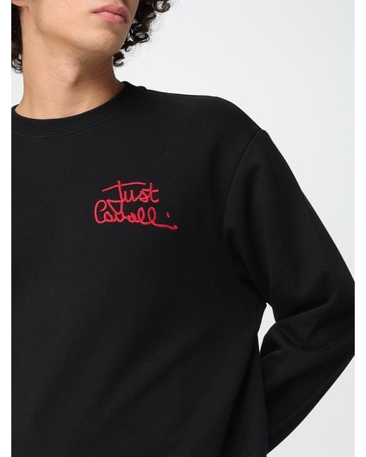 Just Cavalli Black Sweatshirt for men