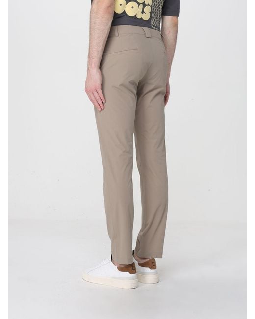 EA7 Gray Stretch Jersey Chino Trousers for men