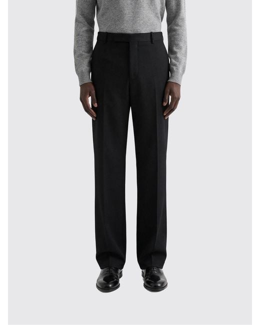 Jil Sander Black Wool Tailored Trousers for men