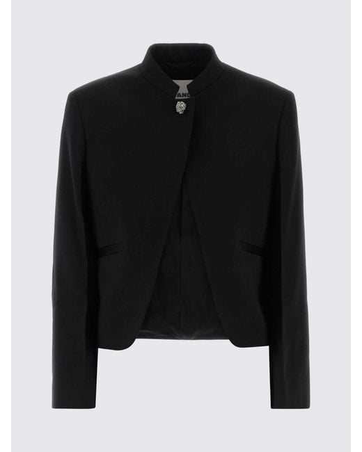 Jil Sander Blue Wool Single-Breasted Blazer