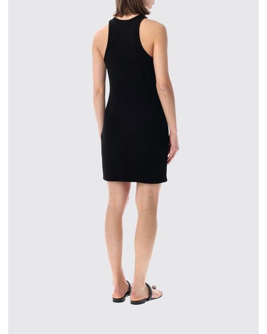 Anine Bing Black Stretch Cotton Mini Dress