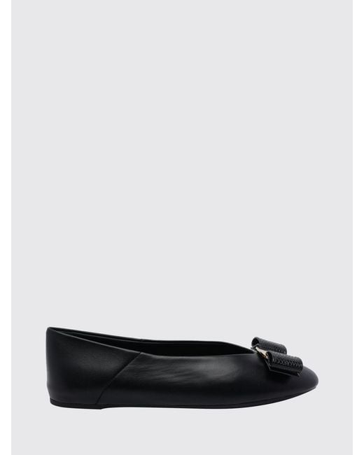 Ferragamo Black Ballet Flat