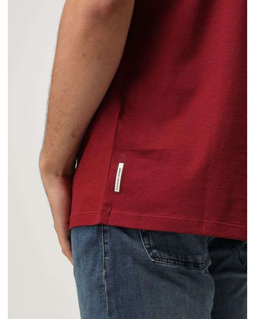 ARMANI EXCHANGE Red T-Shirt for men