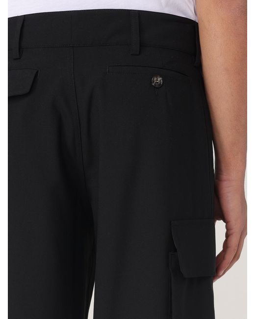 Marni Black Cargo Pants With Adjustable Cuffs for men
