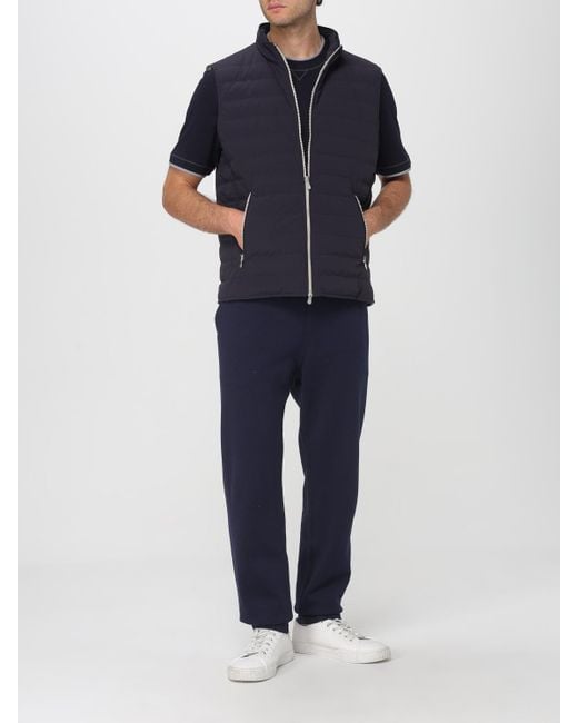 Brunello Cucinelli Polo Herren in Blue für Herren