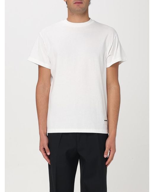 Set 3 T-Shirt Basic di Jil Sander in White da Uomo
