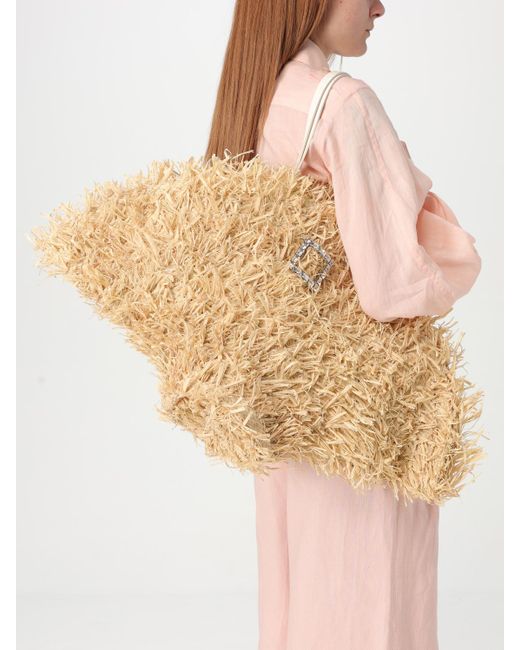 Roger Vivier Natural Shoulder Bag