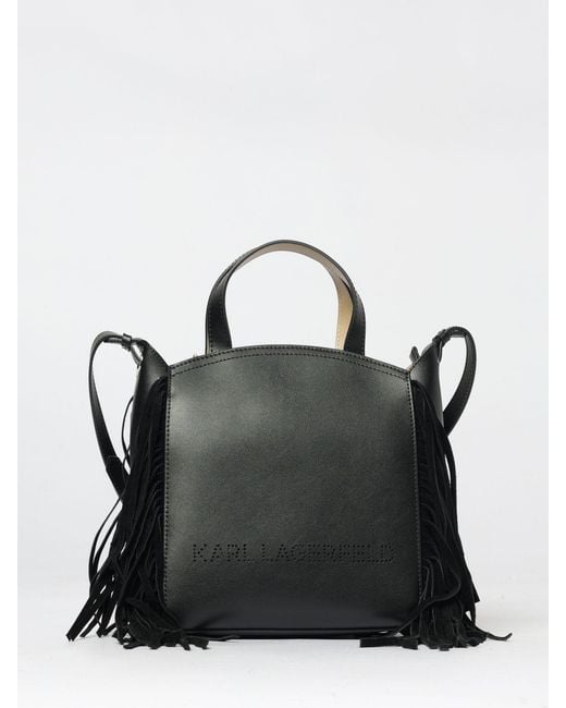 Karl Lagerfeld Black Synthetic Leather Bag