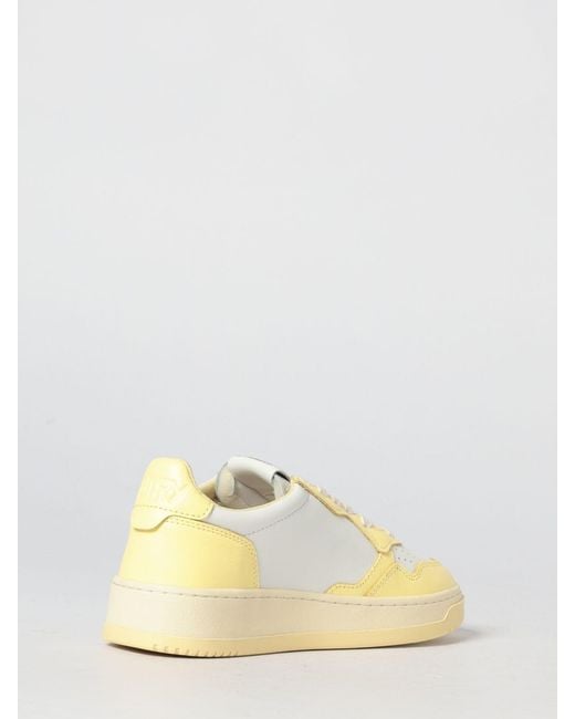 Autry Natural Medalist Low Leather Sneakers