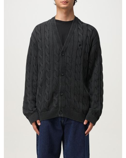 Carhartt Blue Knitted Cardigan for men