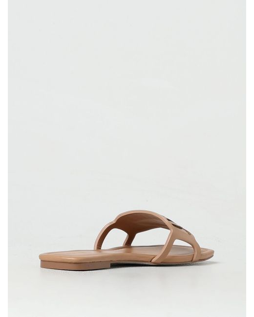 Chiara Ferragni Natural Flat Sandals