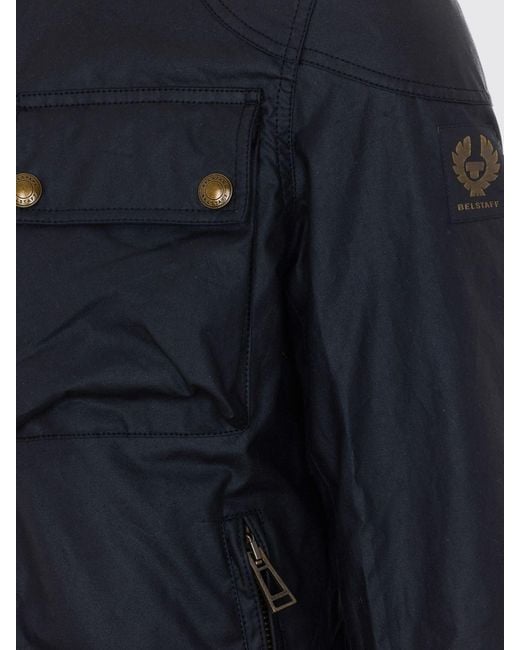 Belstaff Blue Racemaster Waxed Cotton Jacket for men