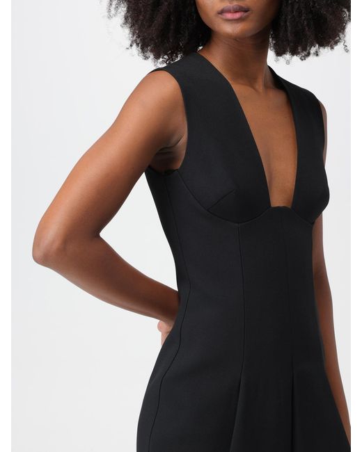 Versace Black Dress In Viscose Blend