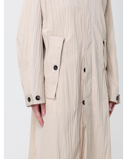 Tela Natural Long Cotton Blend Trench Coat