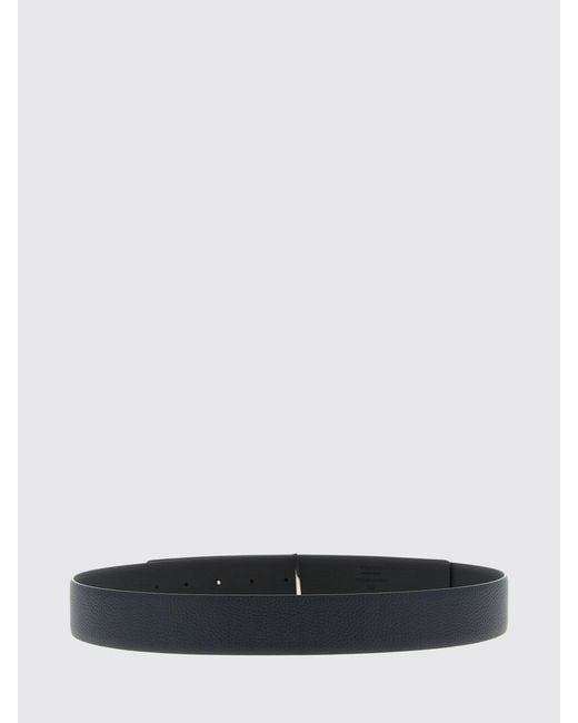 Tom Ford White T Grained Calf Leather Belt for men