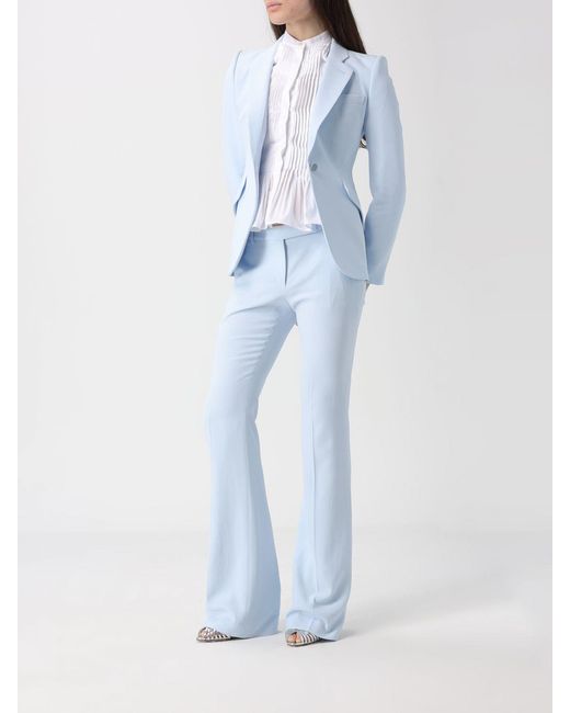 McQueen White Pleated Cotton Shirt