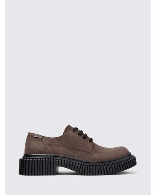 Camper Brown Pix Berlin Nubuck Derby Shoes for men
