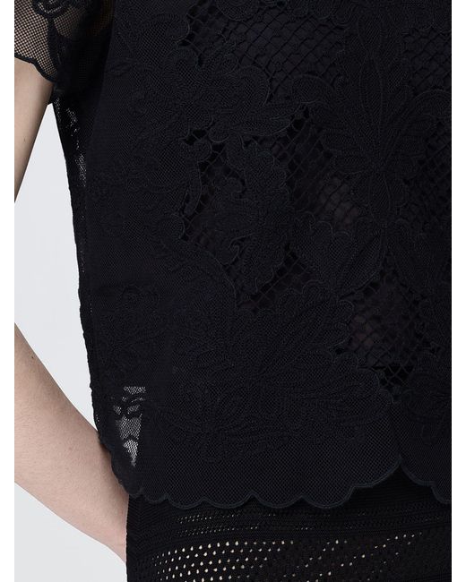 Twinset Black Lace Top