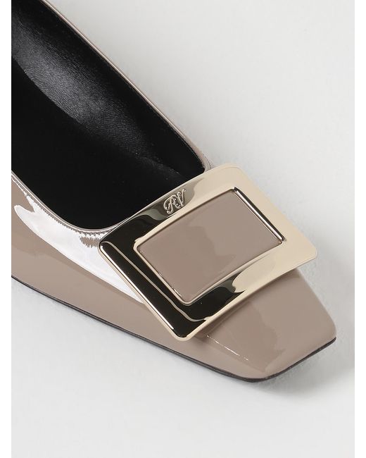 Roger Vivier White Ballet Flats