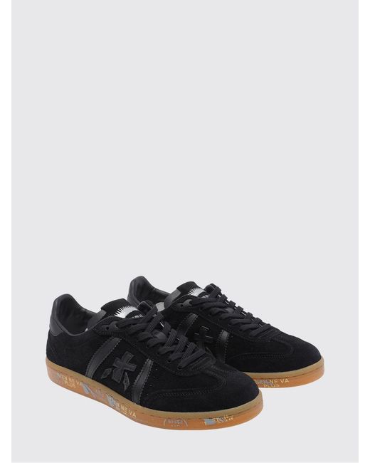 Premiata White Bonnie Suede Sneakers for men