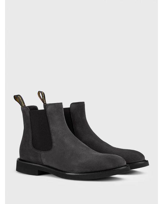Doucal's Black Suede Ankle Boots for men