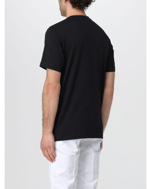 T-shirt in cotone con stampa di PS by Paul Smith in Black da Uomo
