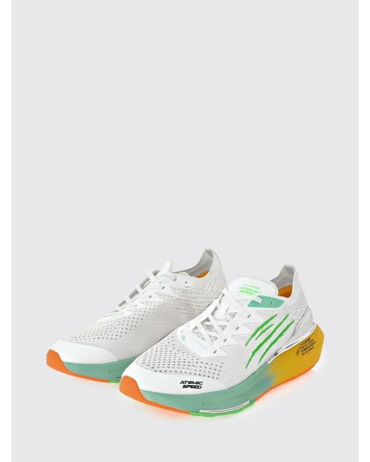 Philipp Plein Green Atomic Speed Crochet Knit Sneakers for men