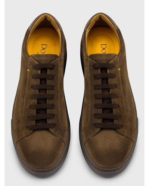 Doucal's Brown Suede Sneakers for men