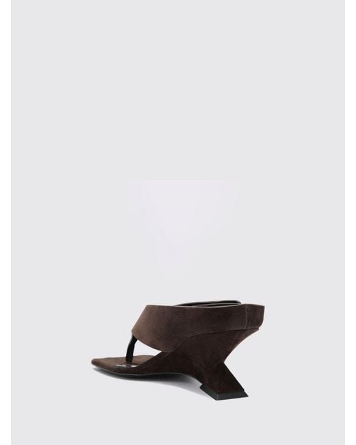 The Attico Brown Heeled Sandal