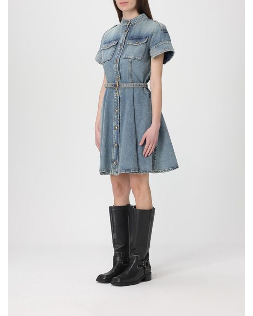 McQueen Blue Shirtdress