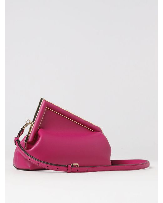 Fendi First Midi Bag in Pink | Lyst