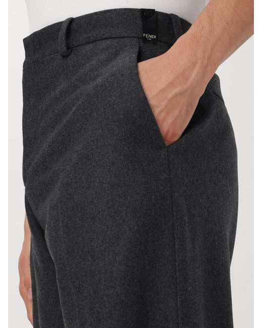 Fendi Black Trousers for men