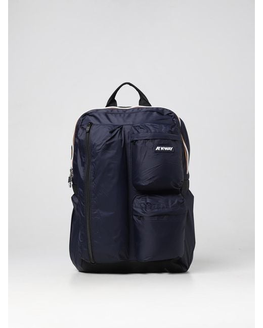 K-Way Blue Backpack for men